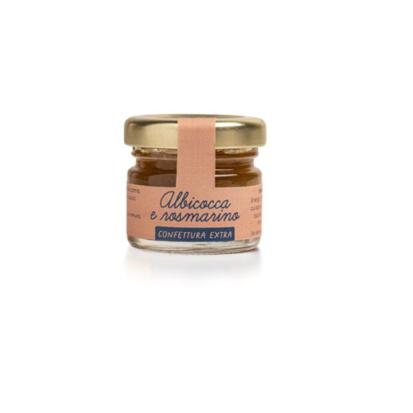 Marmellata di frutta, ALBICOCCHE e ROSMARINO (30 g)