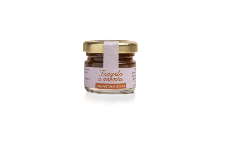 Marmellata di frutta, FRAGOLA e MENTA (30 g)
