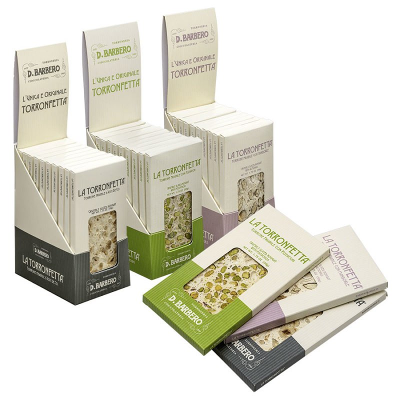 La Torronfetta singola in astuccio con espositore (3x 10 pz di 50 g)