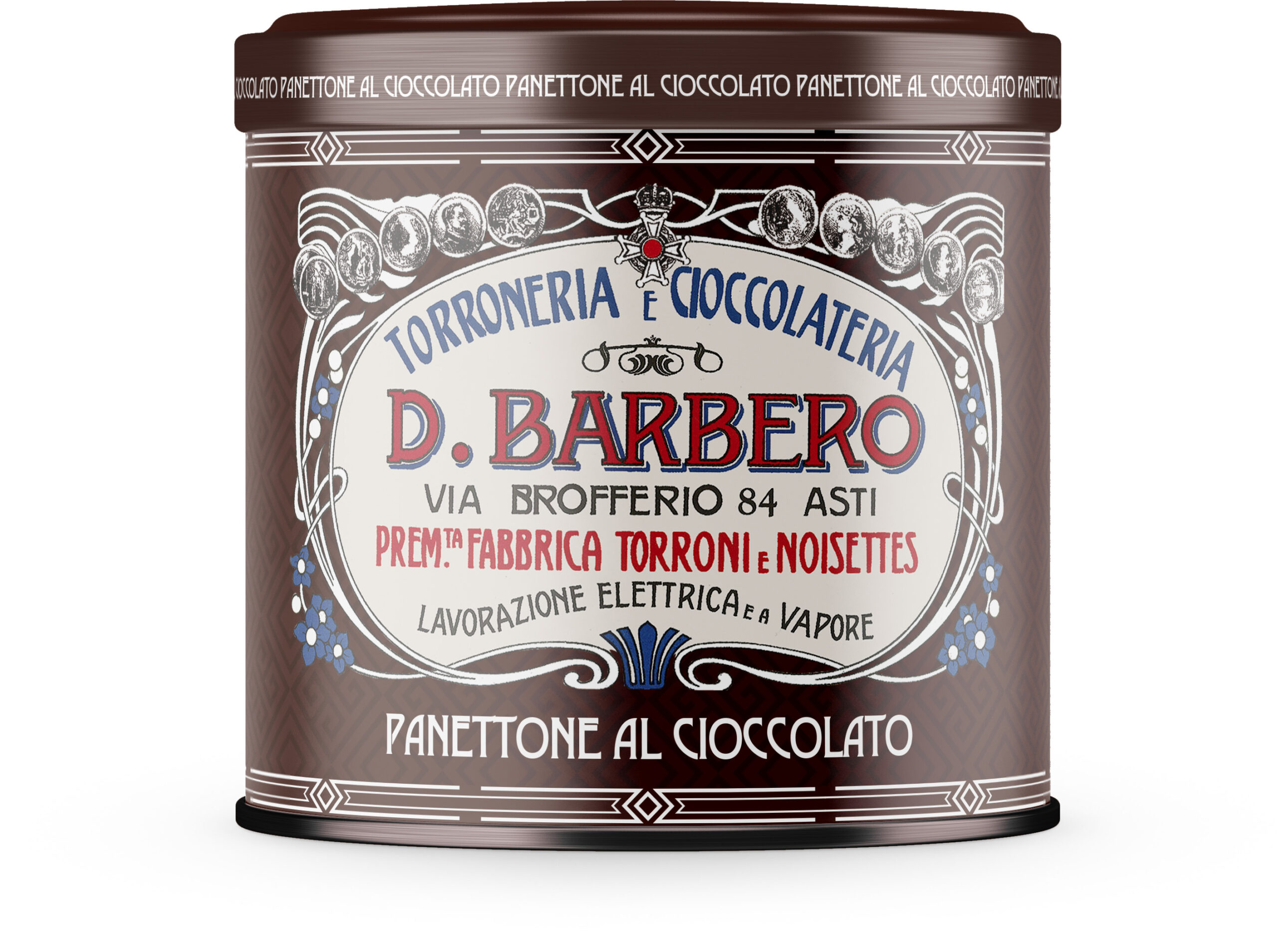 Panettoni misti in latta, Classico, cioccolato e marron glacé (750 g)