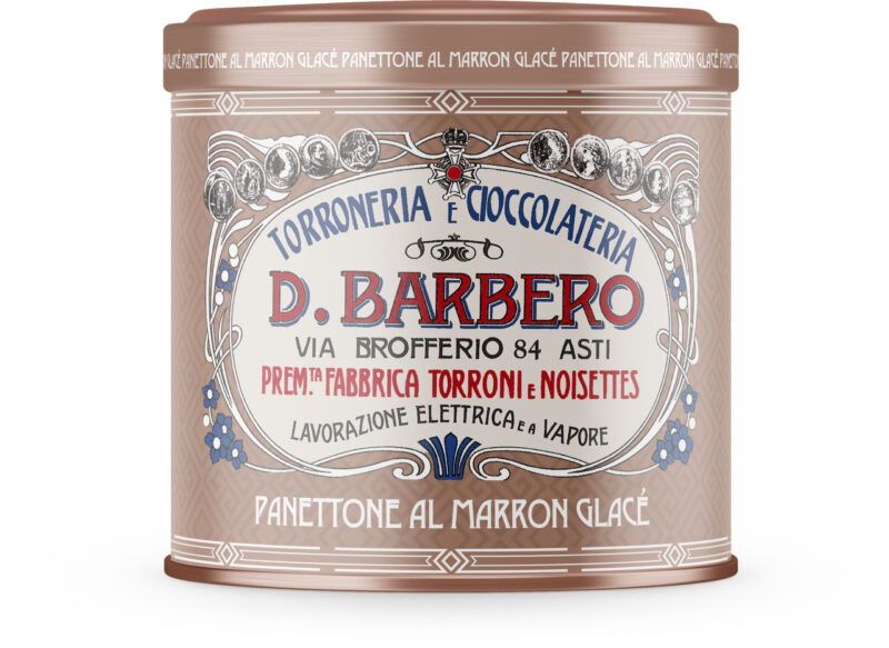 Panettone al marronglacé in scatola di latta (750 g)