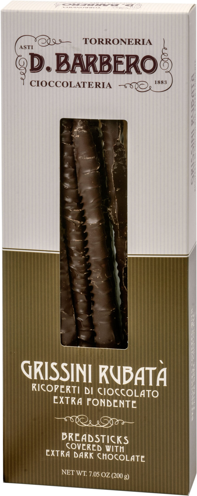 Scatola di grissini Rubatà ricoperti di cioccolato (200 g) - Afbeelding 2