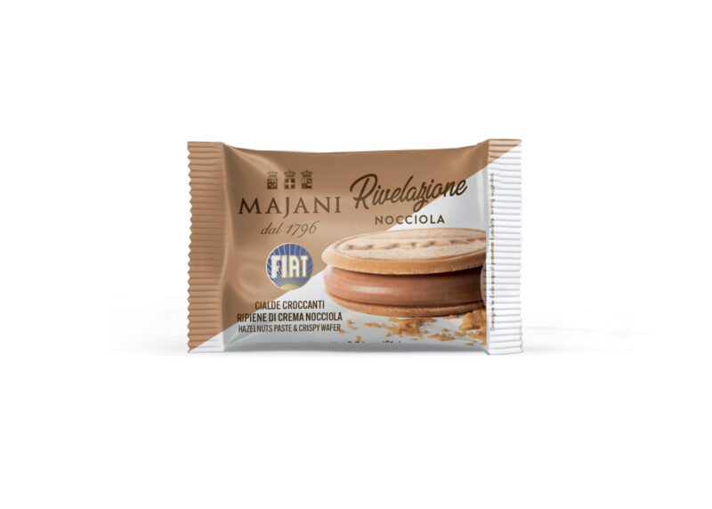 Rivelazione NOCCIOLA, cialde croccanti ripiene di crema nocciola (21 g)