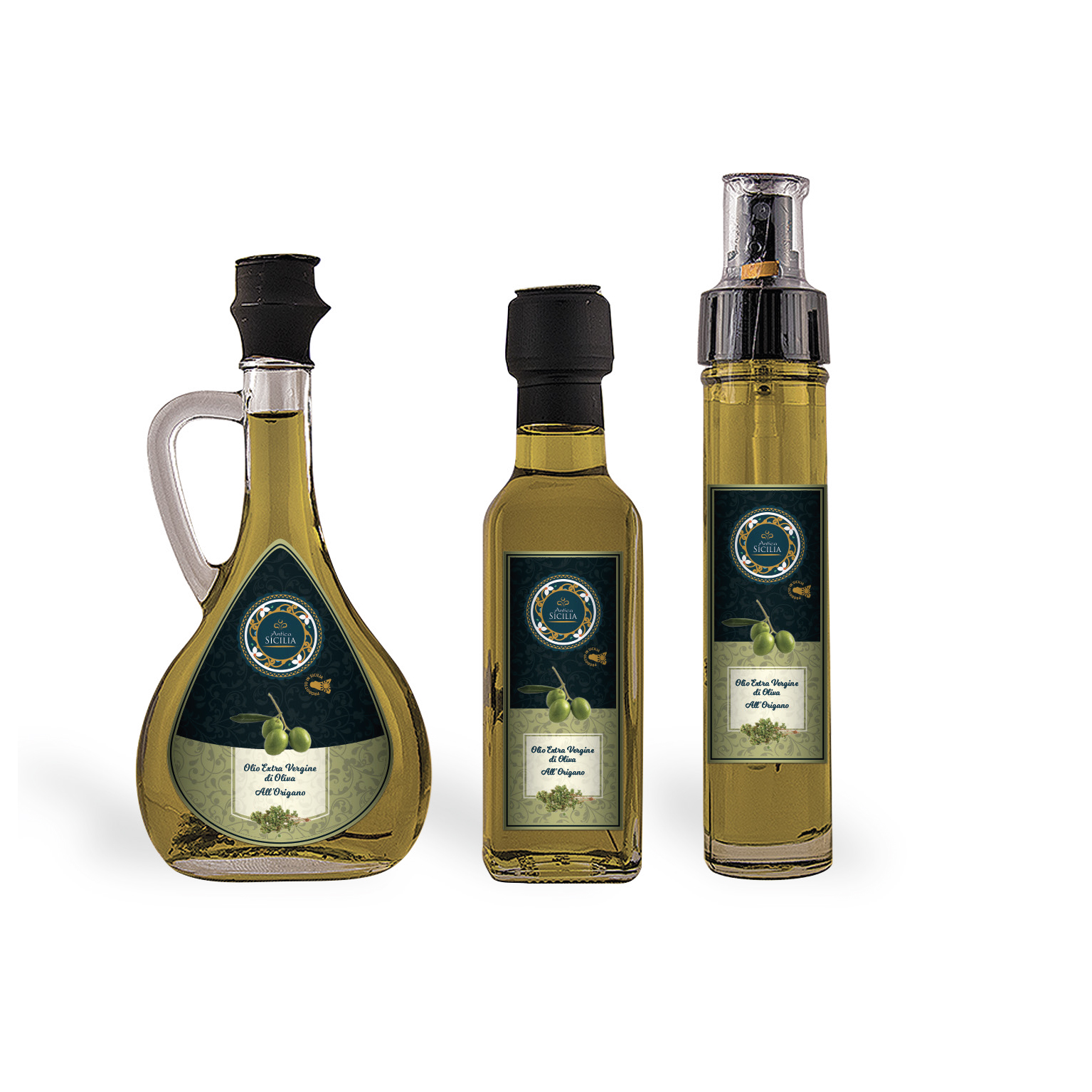 Olio e.v.o. all'Origano, bottiglia spray (5 cl)