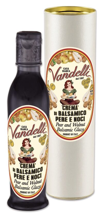 Crema Condimento Alimentare alle Pera e Noci, Tubo avorio (220 g)