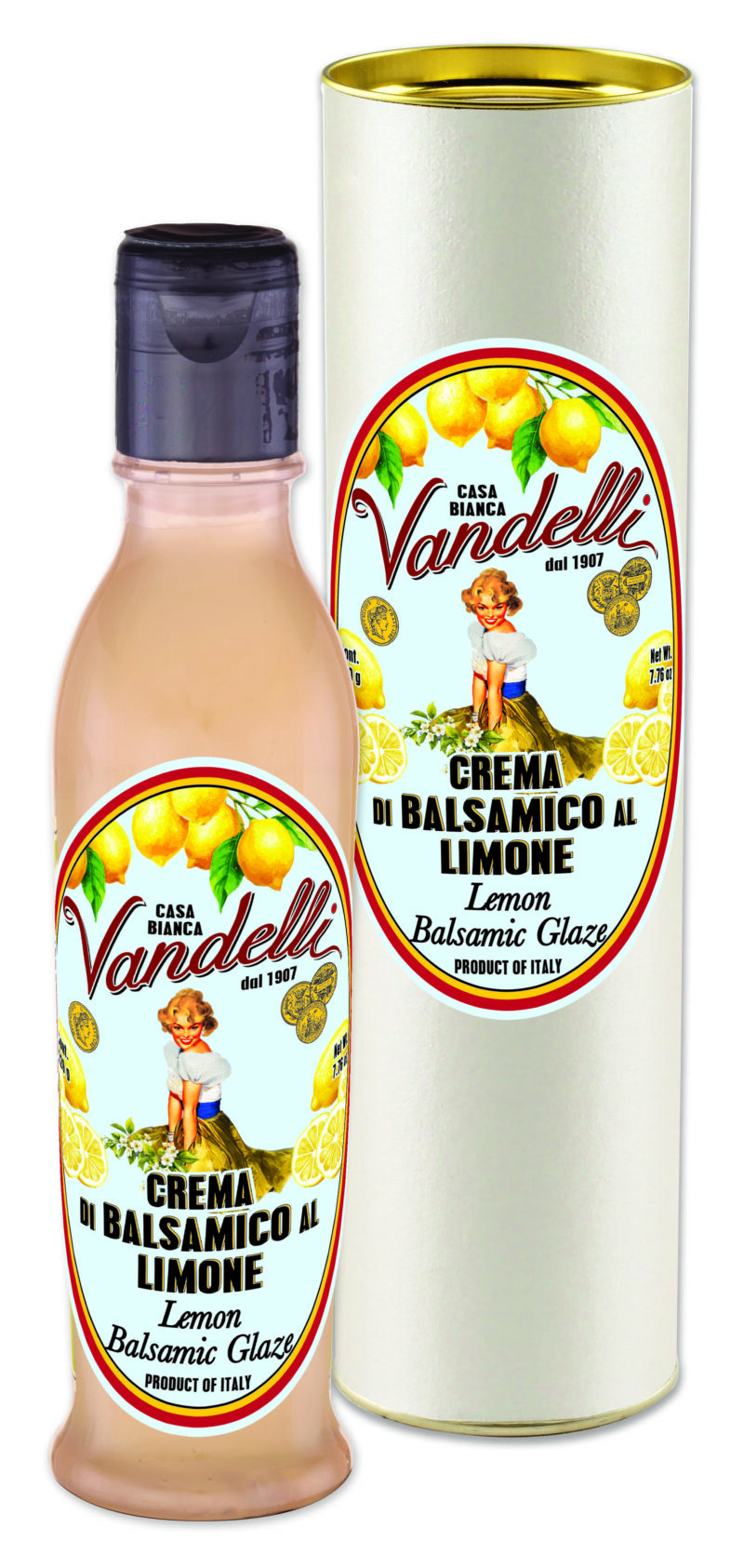 Crema Condimento Alimentare al Limone,Tubo avorio (220 g)