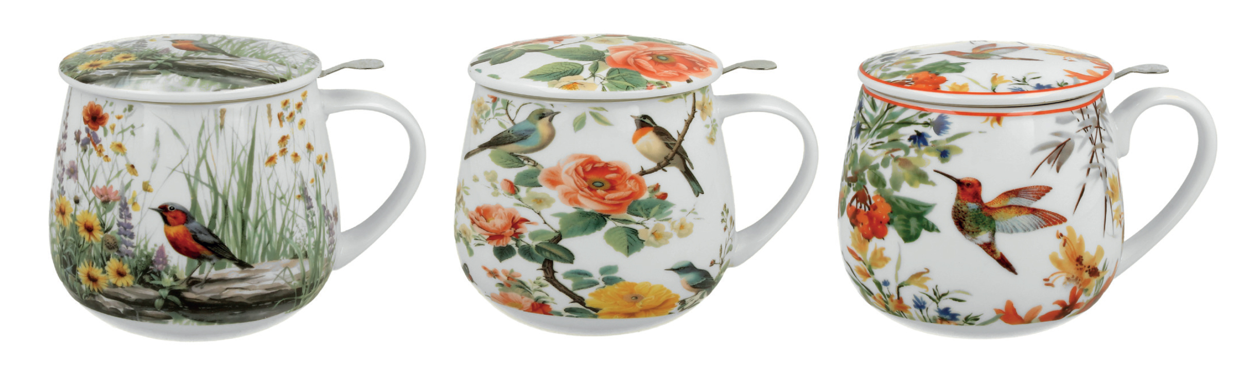 LOVING BIRDS, Tisaniera in porcellana con filtro in acciaio in gift box (400 ml) (Copy)