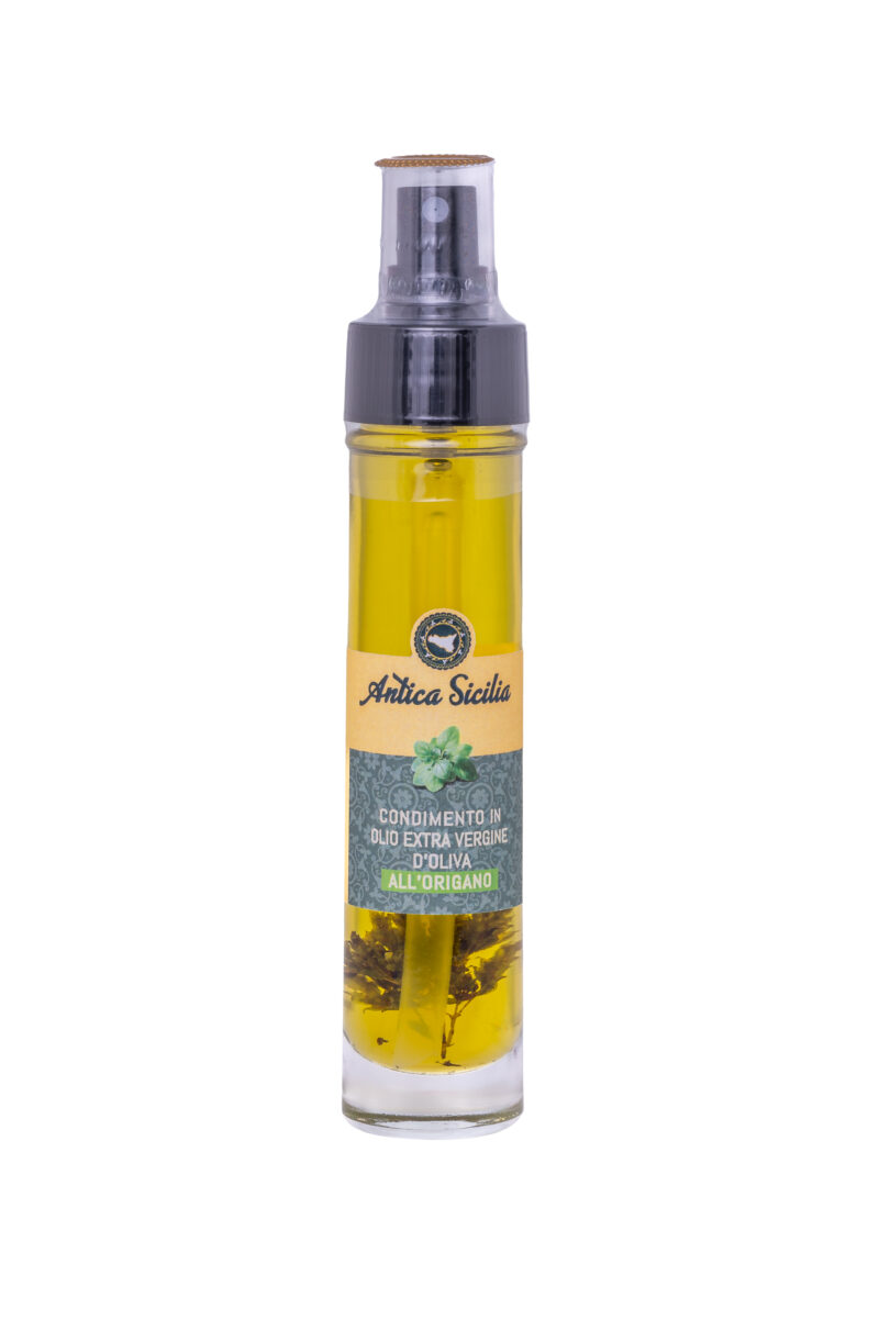 Olio e.v.o. all'origano,  bottiglia spray (5 cl)