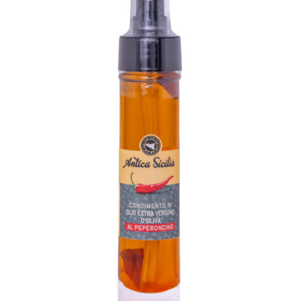 Olio e.v.o. al Peperoncino, bottiglia spray (5 cl)