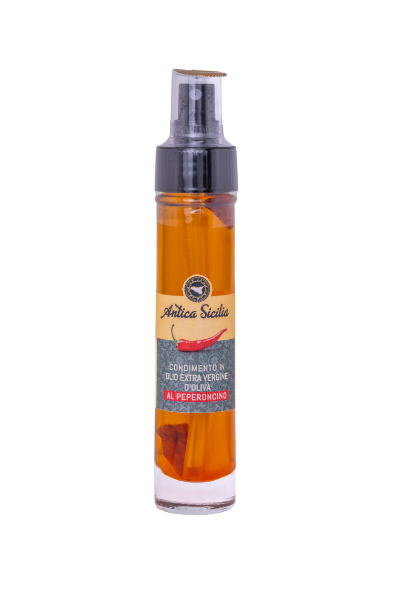 Olio e.v.o. al Peperoncino, bottiglia spray (5 cl)