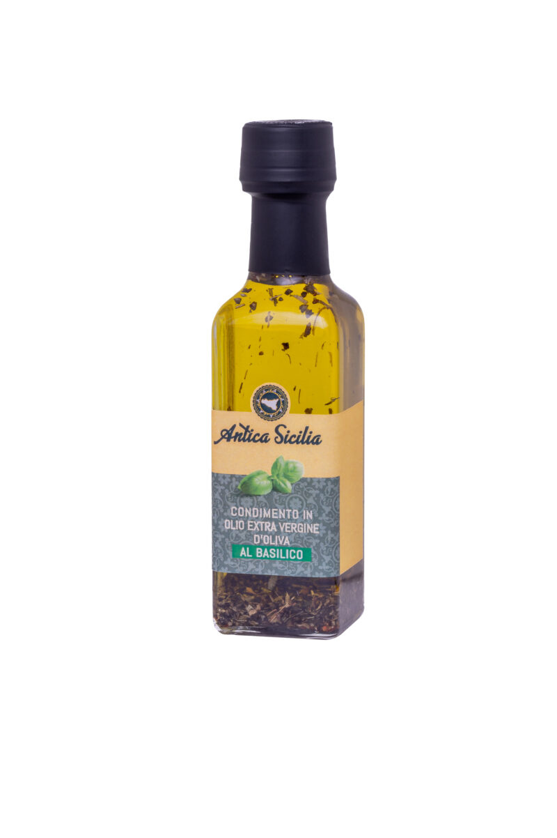 Condimento in olio extra vergine al Basilico (10 cl)