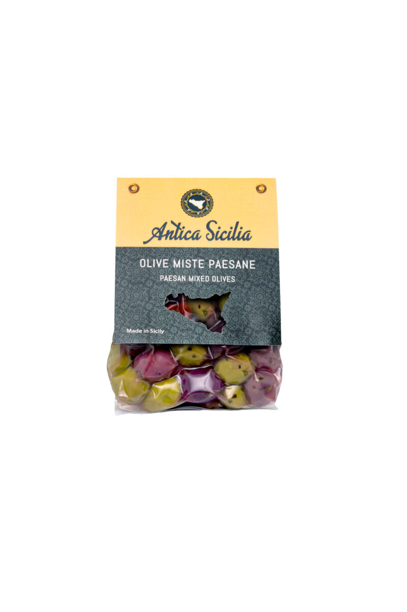 Olive miste paesane, sottovuoto cavallotto (350 g)