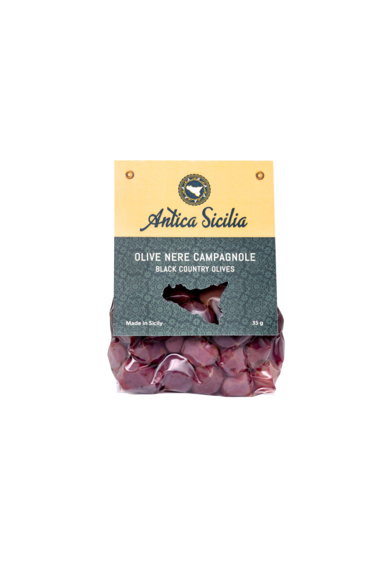 Olive nere campagnole, sottovuoto cavallotto (350 g)