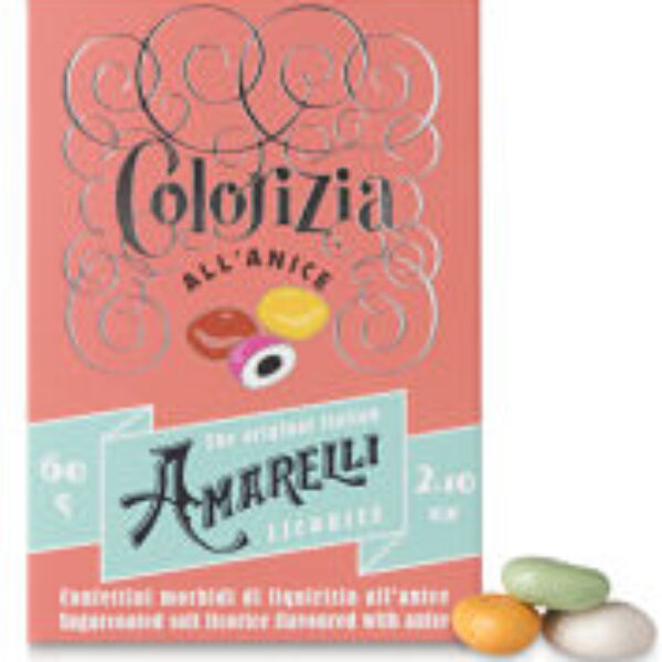 Amarelli - Colorizia 60g_613 COLORIZA, Piccoli confetti di morbida liquirizia all'anice (60 g)