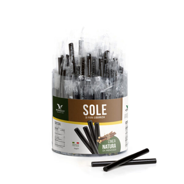 SOLE, stecche di liquirizia incartate singolarmente (160x 8 g)