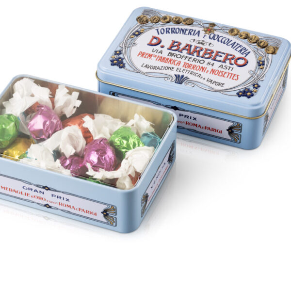 NEW: Scatola (azzurra) con cri cri di cioccolato (100 g)