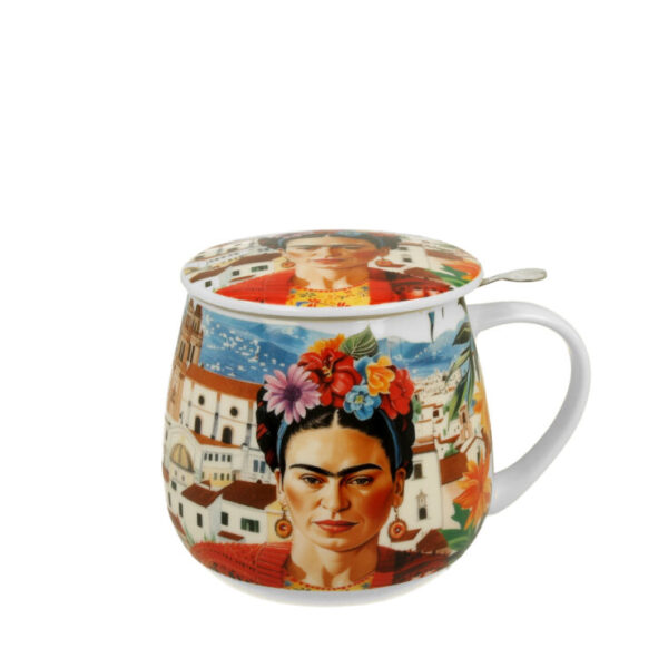 LOVING ARTS - Tisaniera in porcellana 0,4 l. con filtro in acciaio in gift box (400 ml)